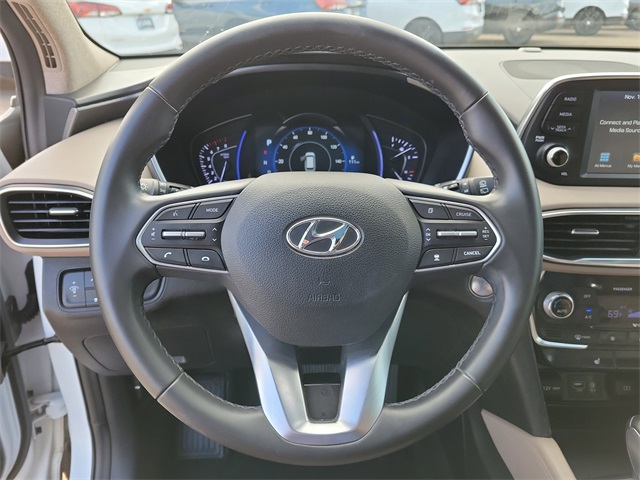 2019 Hyundai Santa Fe Limited White at DeMontrond Gulf Freeway