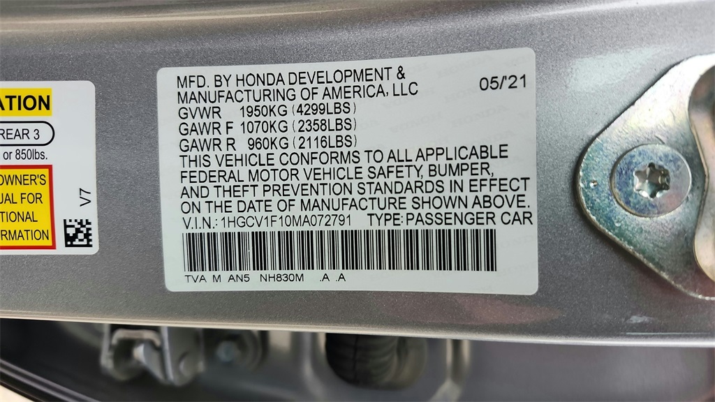 2021 Honda Accord