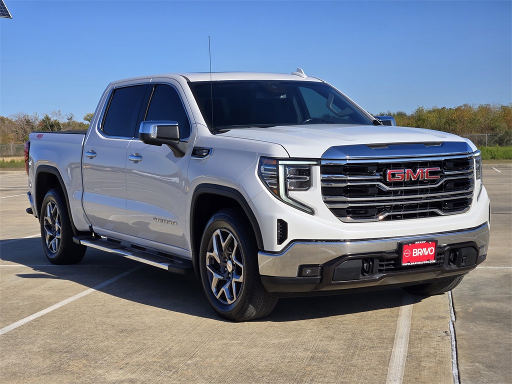2023 GMC Sierra 1500 SLT White at Texan Dodge Chrysler Jeep Ram