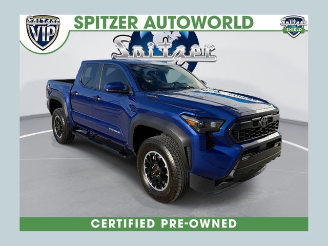 Blue Crush Metallic 2025 Toyota Tacoma TRD Off-Road Double Cab 4WD Pickup Truck Four-Wheel Drive 8-Speed Automatic