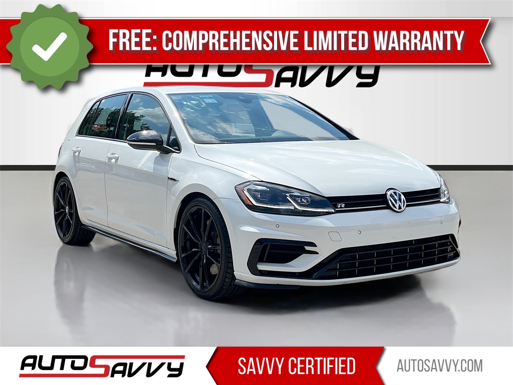 2019 Volkswagen Golf R DCC & Navigation 4Motion White at Durrett Motor Company