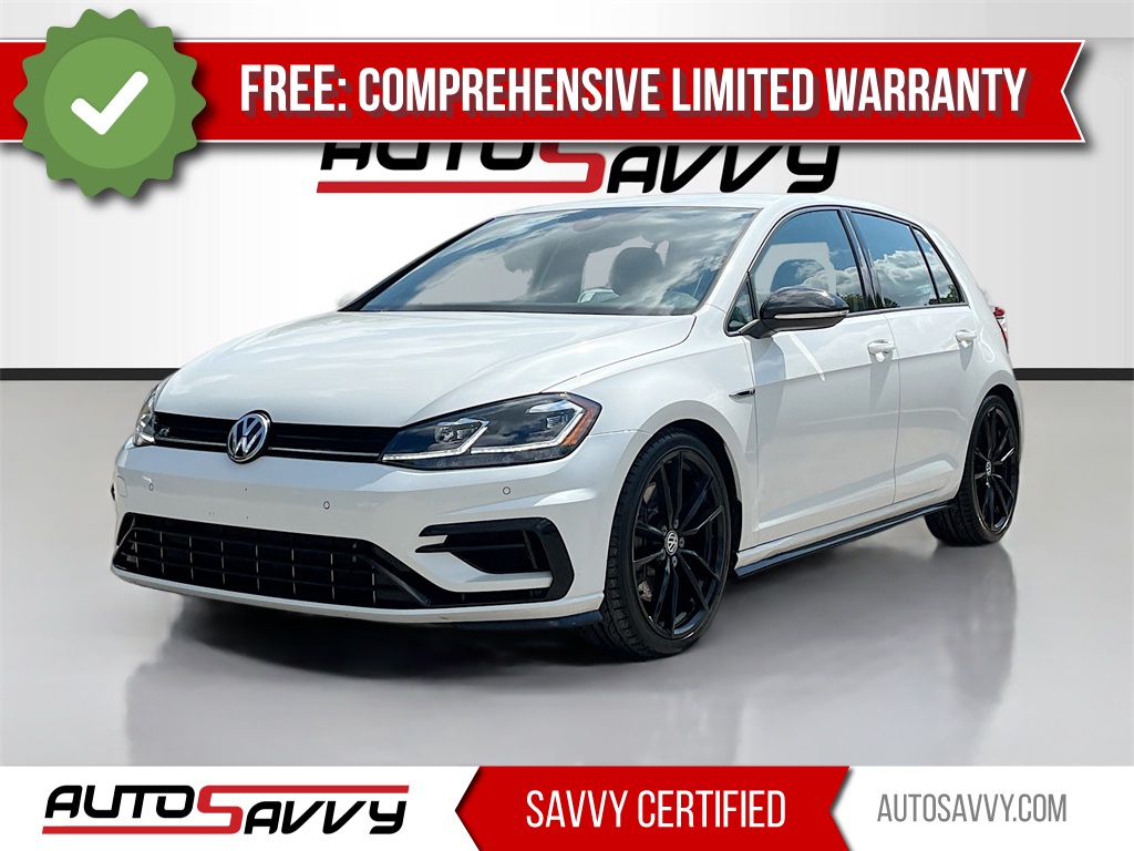 2019 Volkswagen Golf R DCC & Navigation 4Motion White at Durrett Motor Company