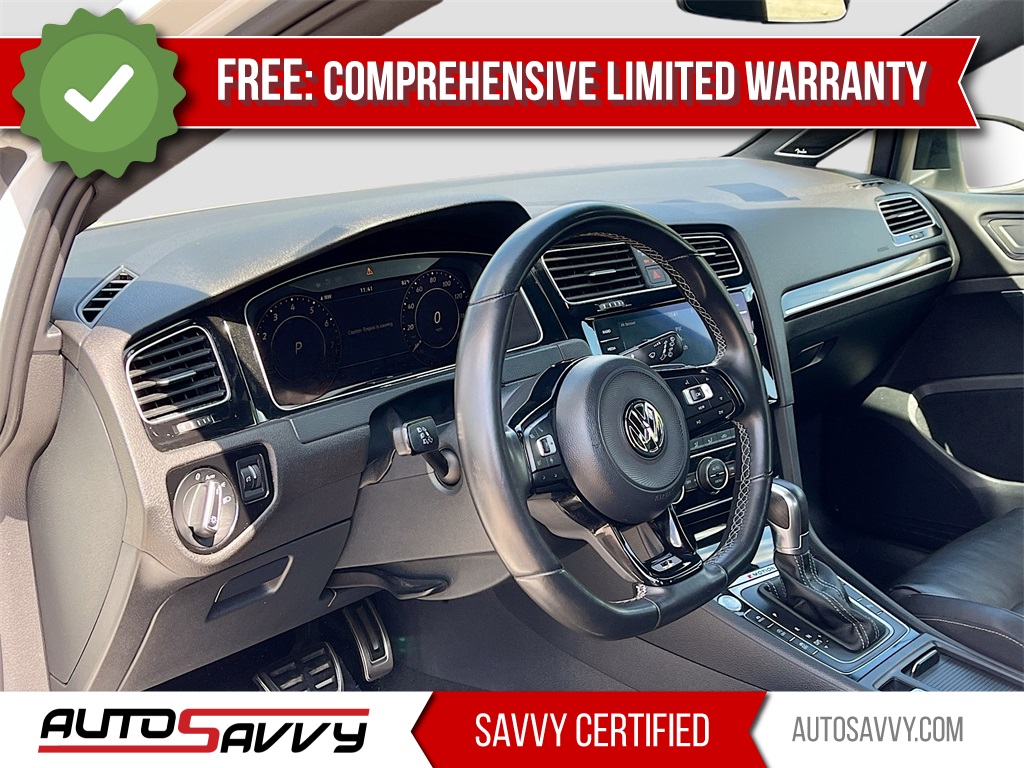 2019 Volkswagen Golf R DCC & Navigation 4Motion White at Durrett Motor Company