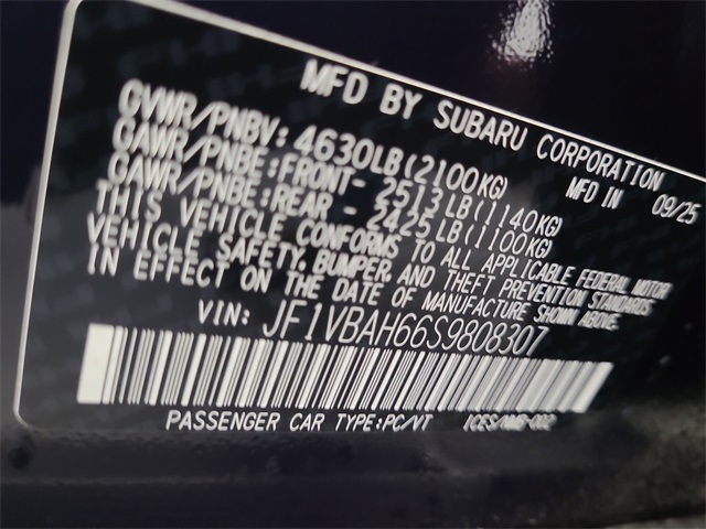 2025 – Subaru – WRX