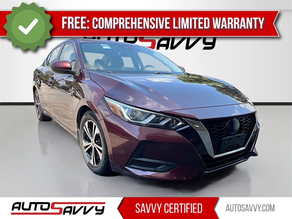 2022 Nissan Sentra SV Red at Durrett Motor Company