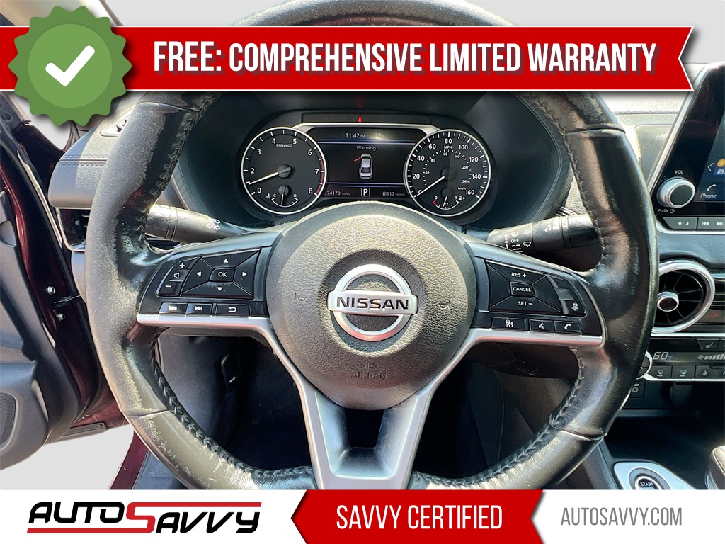 2022 Nissan Sentra SV Red at Durrett Motor Company