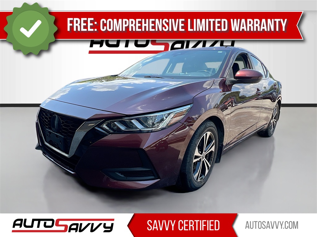2022 Nissan Sentra SV Red at Durrett Motor Company