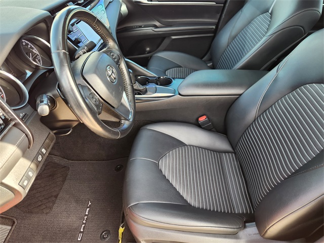 2020 Toyota Camry SE Red at DeMontrond Automotive Group