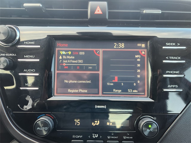 2020 Toyota Camry SE Red at DeMontrond Automotive Group