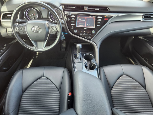 2020 Toyota Camry SE Red at DeMontrond Automotive Group