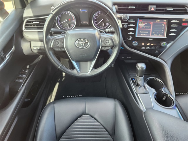 2020 Toyota Camry SE Red at DeMontrond Automotive Group