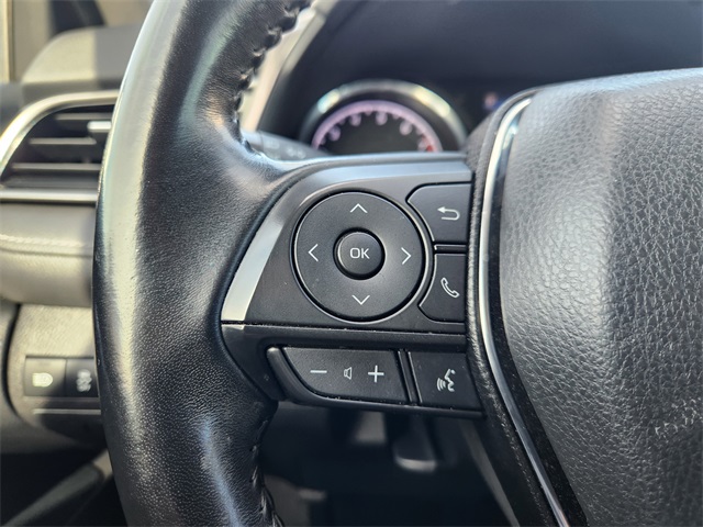 2020 Toyota Camry SE Red at DeMontrond Automotive Group