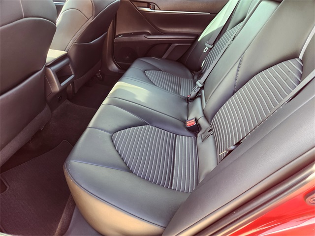 2020 Toyota Camry SE Red at DeMontrond Automotive Group