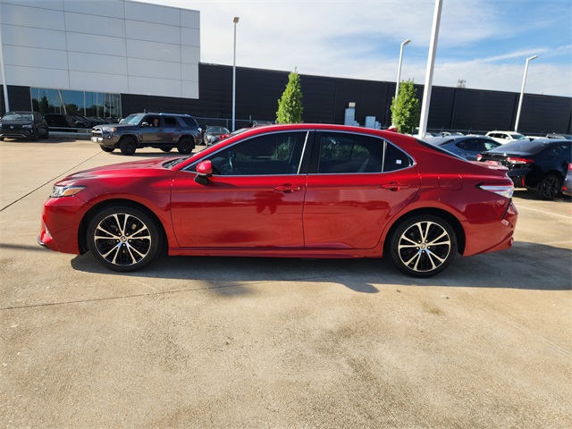 2020 Toyota Camry SE Red at DeMontrond Automotive Group