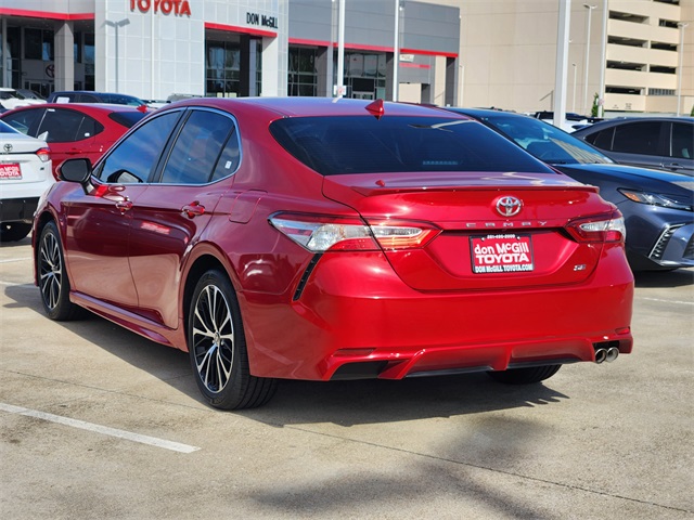 2020 Toyota Camry SE Red at DeMontrond Automotive Group