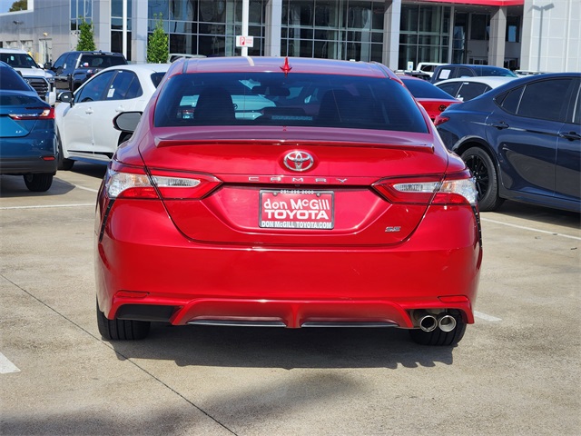 2020 Toyota Camry SE Red at DeMontrond Automotive Group