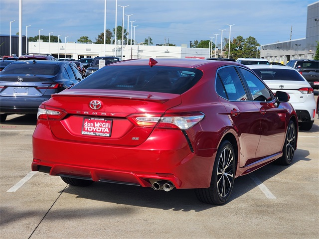 2020 Toyota Camry SE Red at DeMontrond Automotive Group