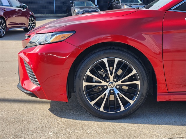 2020 Toyota Camry SE Red at DeMontrond Automotive Group