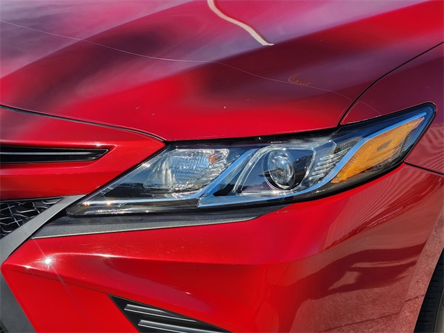 2020 Toyota Camry SE Red at DeMontrond Automotive Group