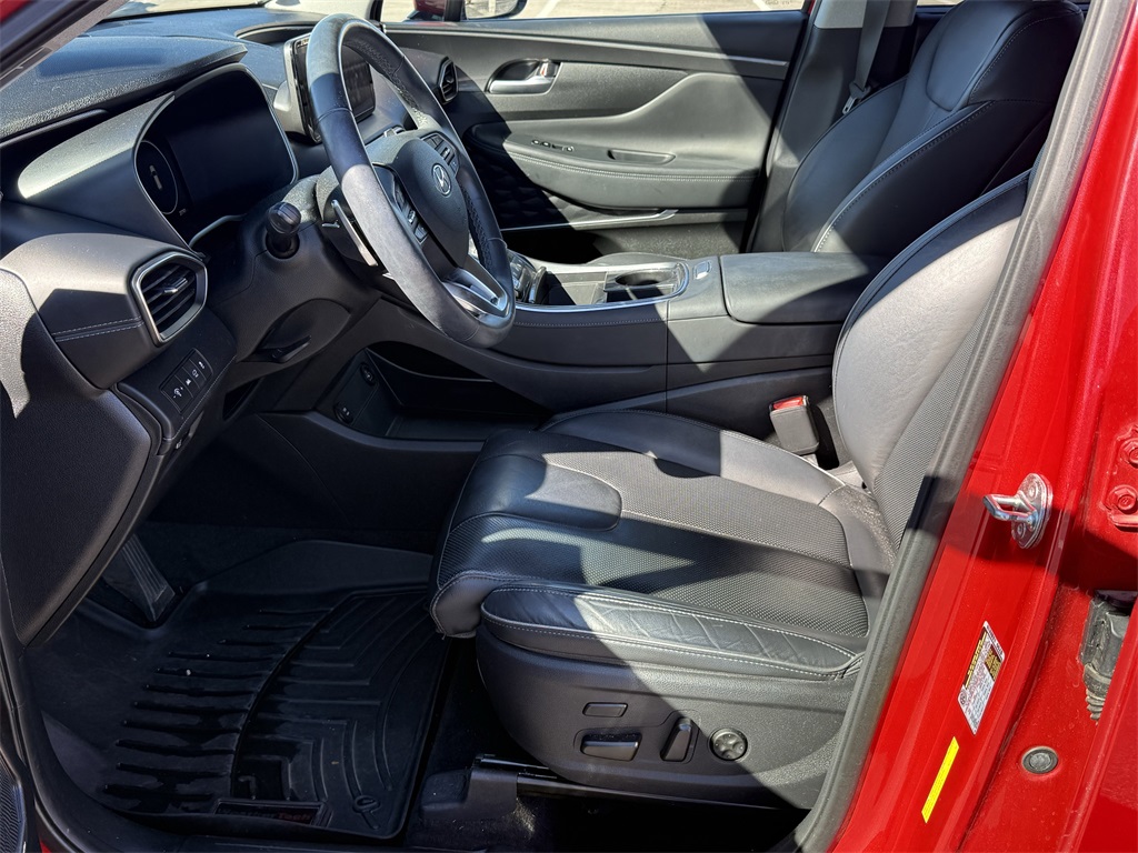 2021 Hyundai Santa Fe Limited Red at DeMontrond Gulf Freeway