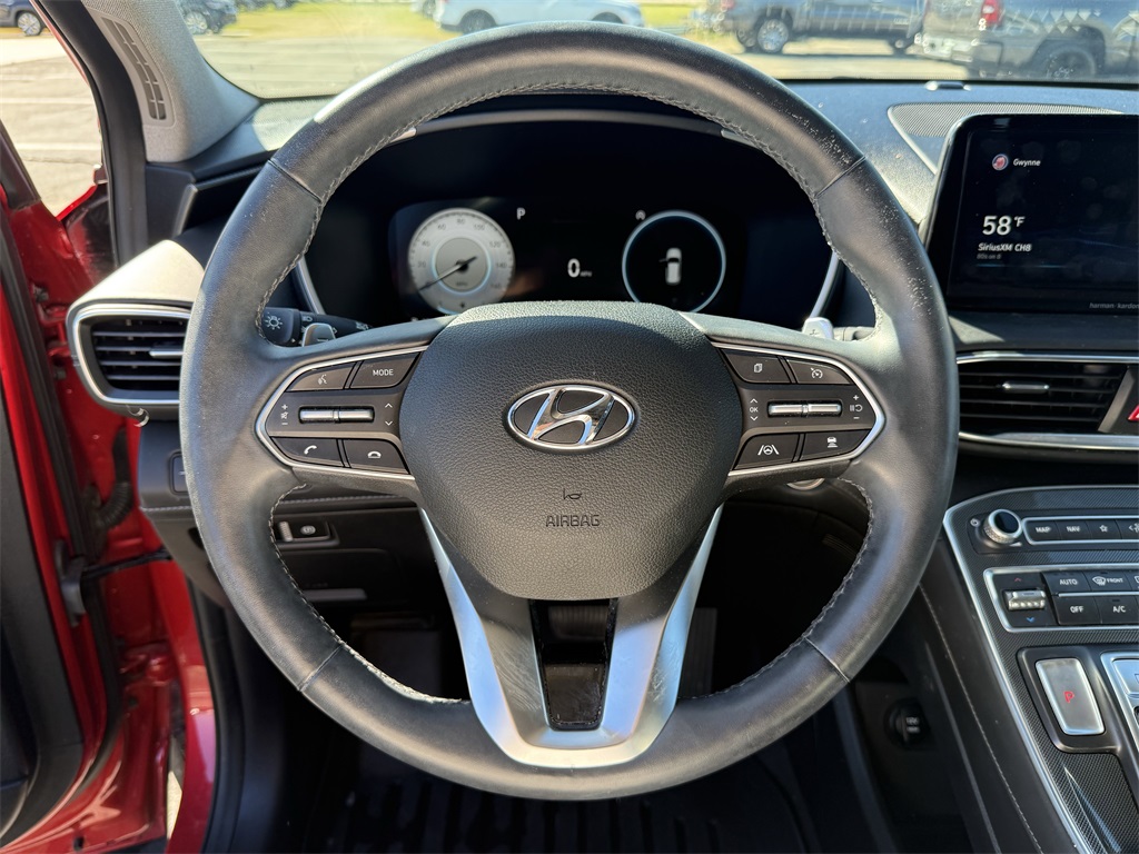 2021 Hyundai Santa Fe Limited Red at DeMontrond Gulf Freeway