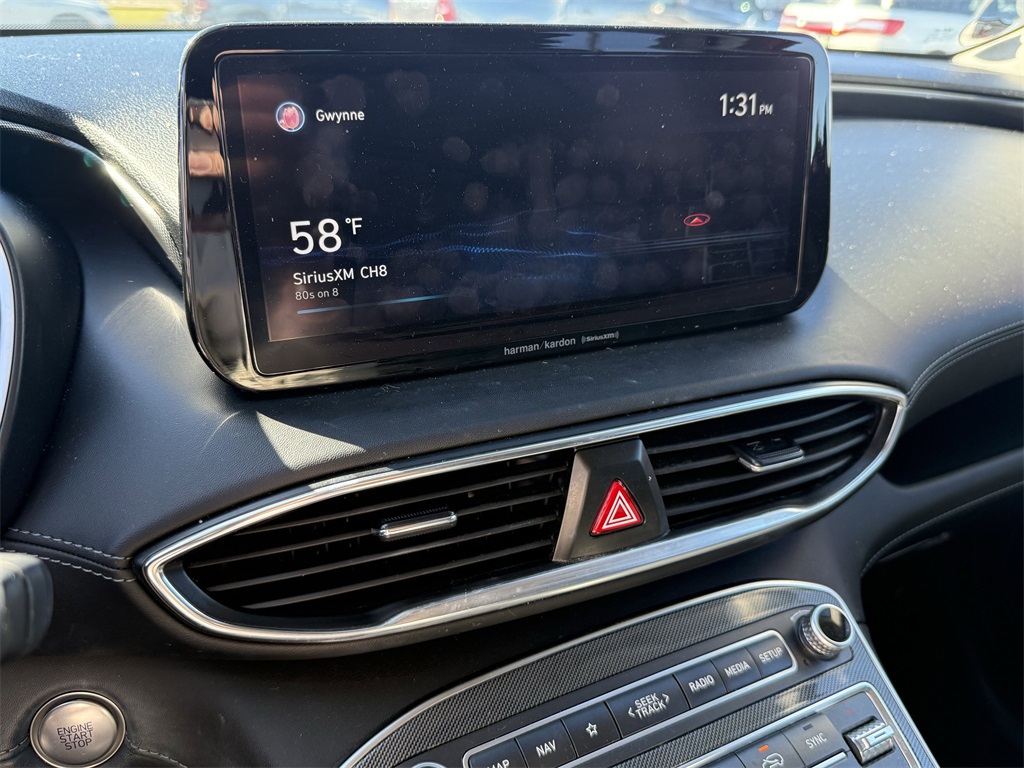 2021 Hyundai Santa Fe Limited Red at DeMontrond Gulf Freeway