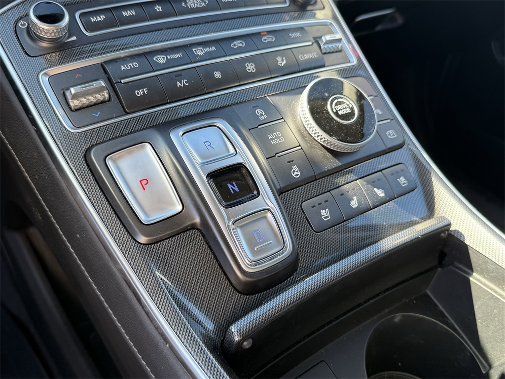 2021 Hyundai Santa Fe Limited Red at DeMontrond Gulf Freeway