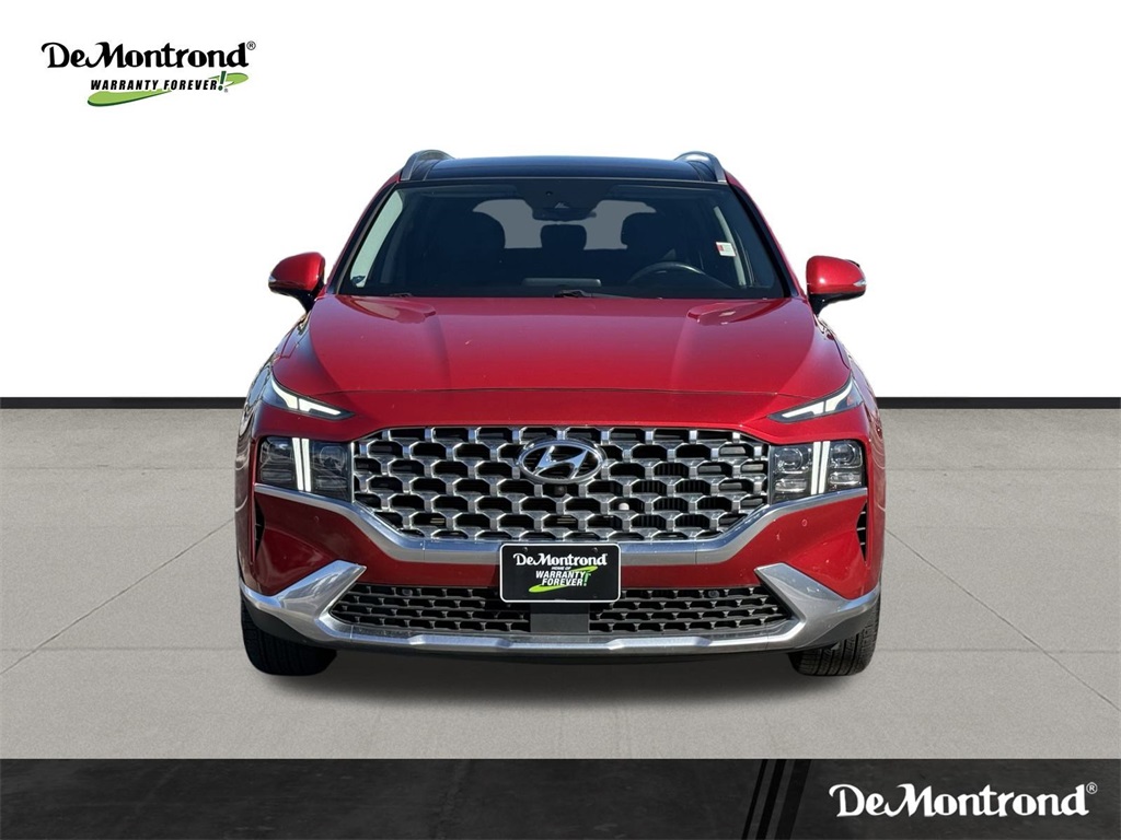 2021 Hyundai Santa Fe Limited Red at DeMontrond Gulf Freeway