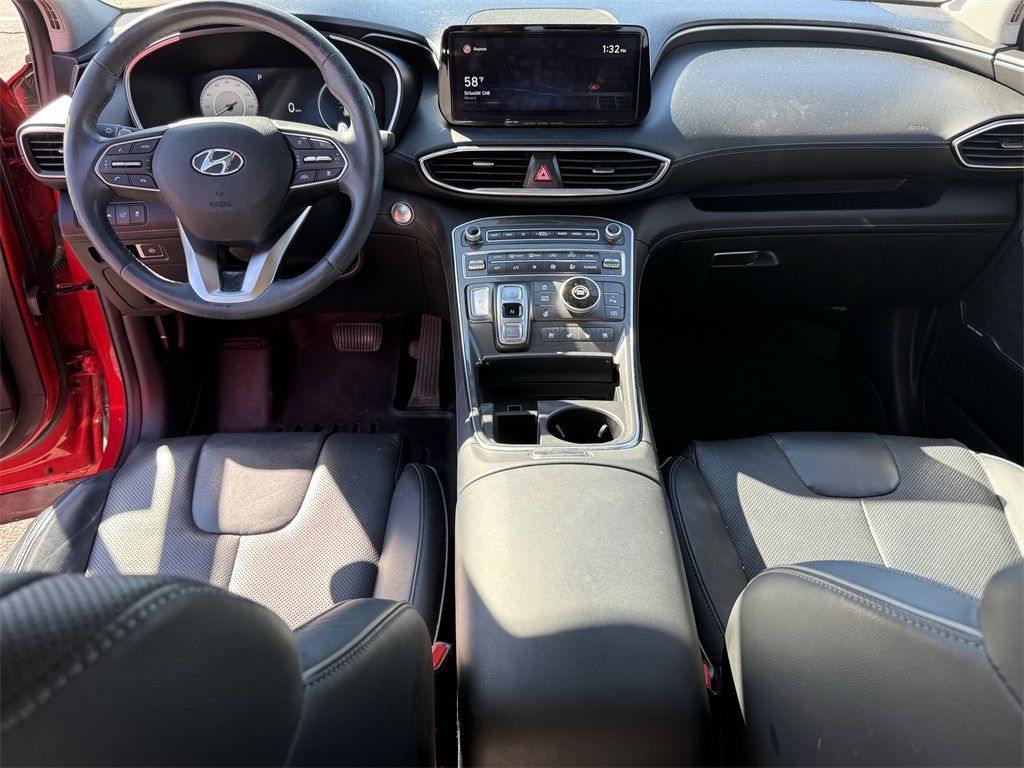 2021 Hyundai Santa Fe Limited Red at DeMontrond Gulf Freeway