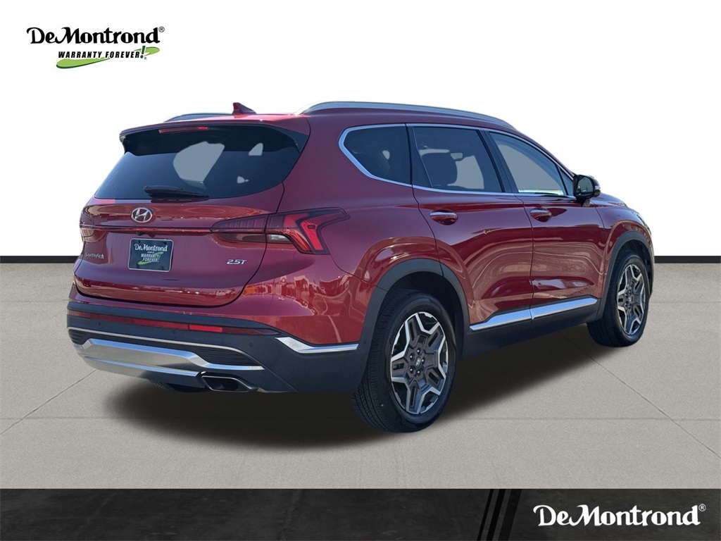 2021 Hyundai Santa Fe Limited Red at DeMontrond Gulf Freeway