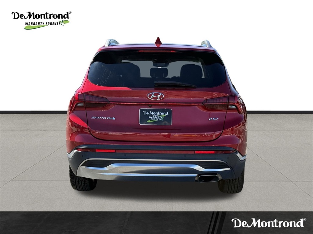 2021 Hyundai Santa Fe Limited Red at DeMontrond Gulf Freeway