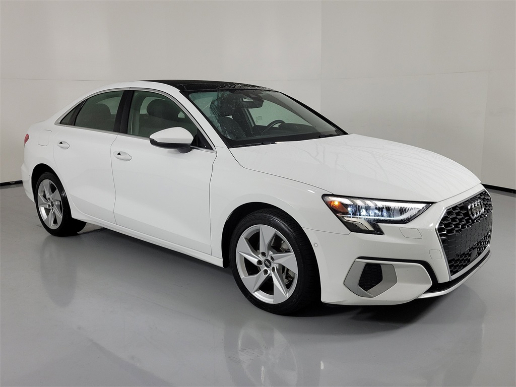 2023 Audi A3 40 Premium Plus White at North Houston Mitsubishi