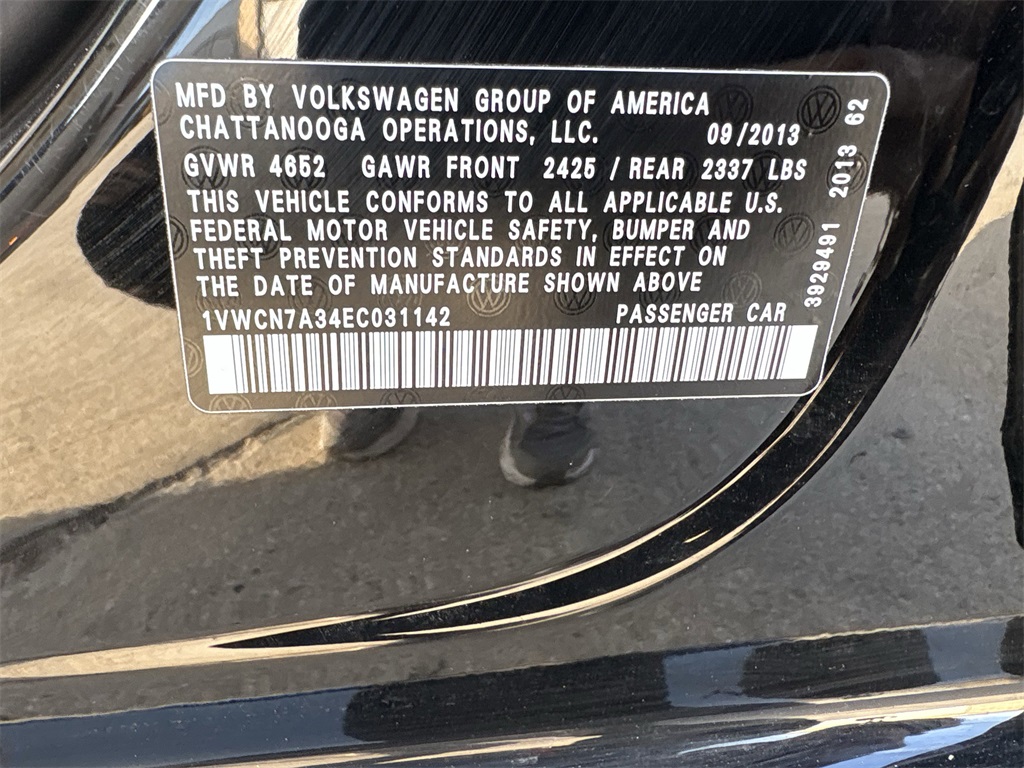 2014 Volkswagen Passat TDI SEL Premium Black at DeMontrond Auto Country