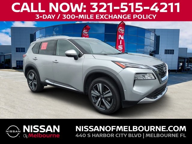 Brilliant Silver Metallic 2023 Nissan Rogue Platinum AWD SUV / Crossover All-Wheel Drive Continuously Variable Transmission