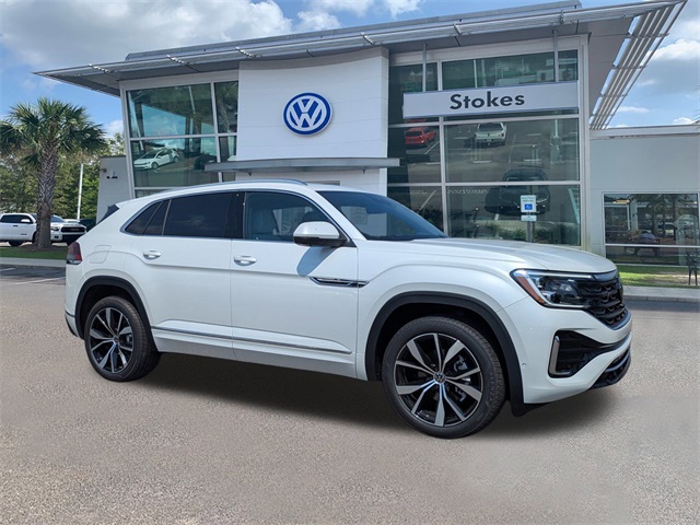 2026 Volkswagen Atlas Cross Sport 2.0T SEL Premium R-Line White at Stokes Volkswagen