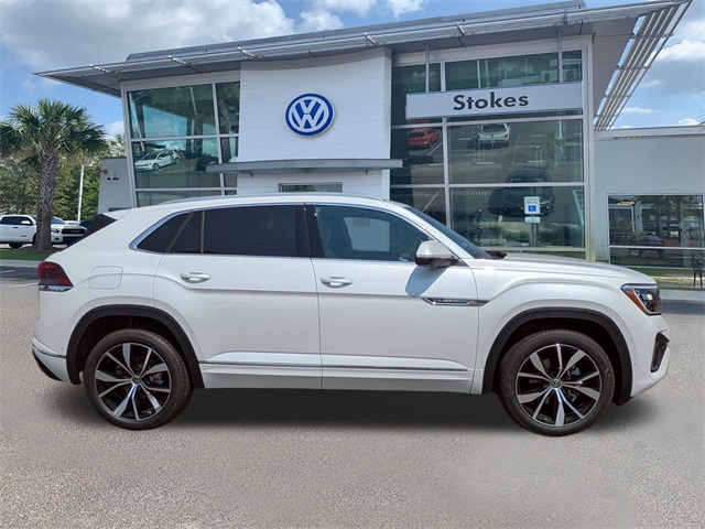 2026 Volkswagen Atlas Cross Sport 2.0T SEL Premium R-Line White at Stokes Volkswagen