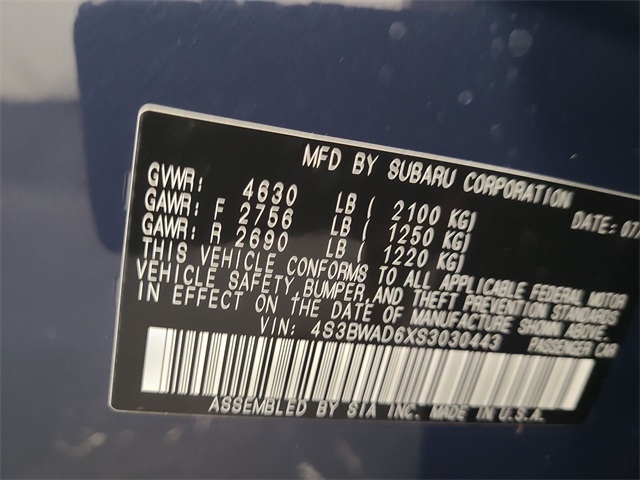 2025 – Subaru – Legacy