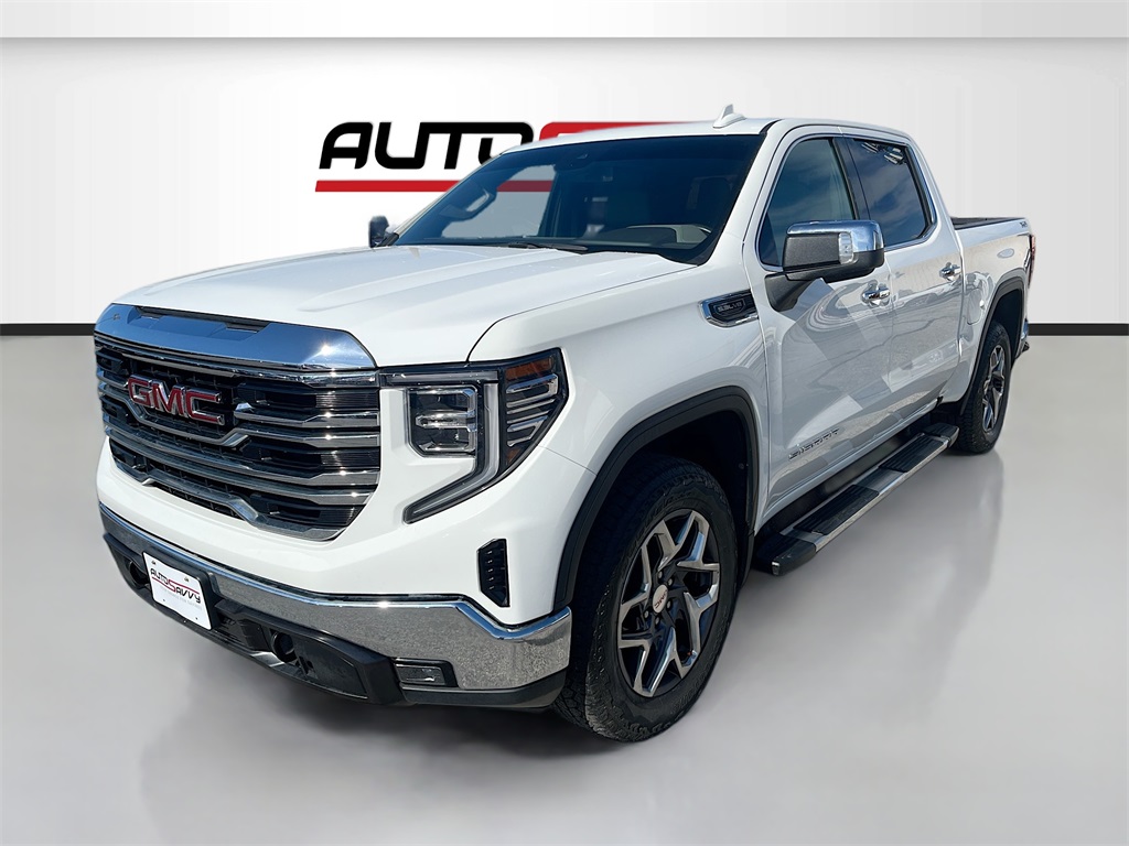 2023 GMC Sierra 1500 SLT White at AutoSavvy Houston Northwest