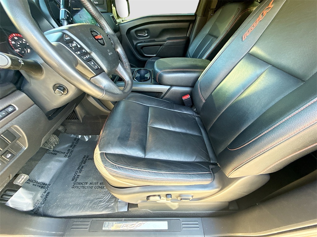 2021 Nissan Titan PRO-4X Beige at Texan Dodge Chrysler Jeep Ram