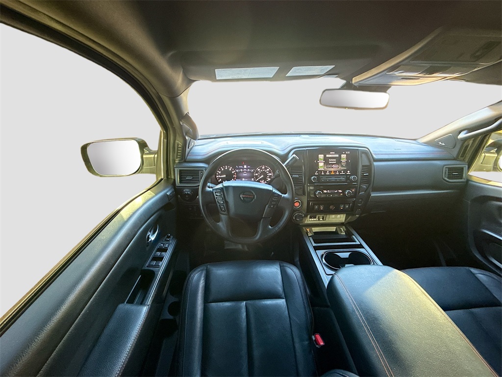 2021 Nissan Titan PRO-4X Beige at Texan Dodge Chrysler Jeep Ram