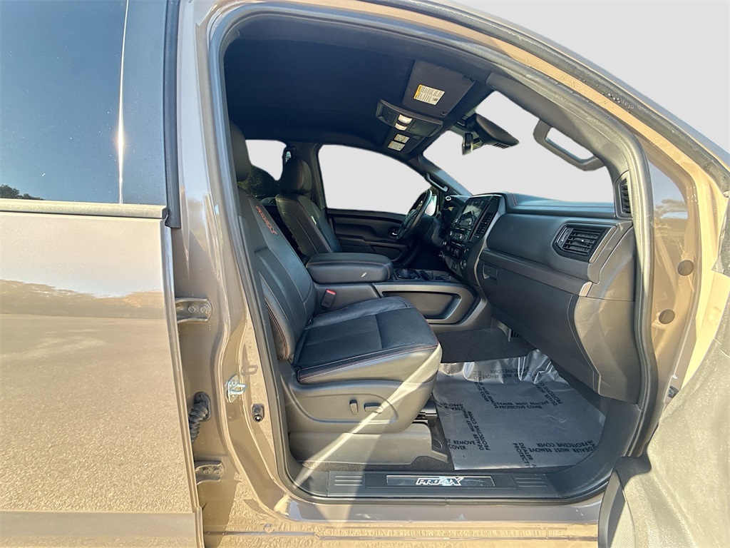 2021 Nissan Titan PRO-4X Beige at Texan Dodge Chrysler Jeep Ram