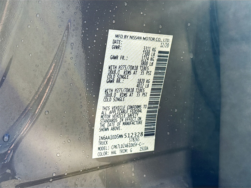 2021 Nissan Titan PRO-4X Beige at Texan Dodge Chrysler Jeep Ram