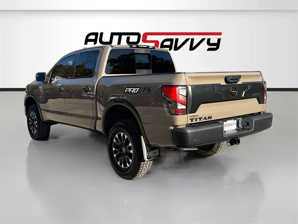 2021 Nissan Titan PRO-4X Beige at Texan Dodge Chrysler Jeep Ram