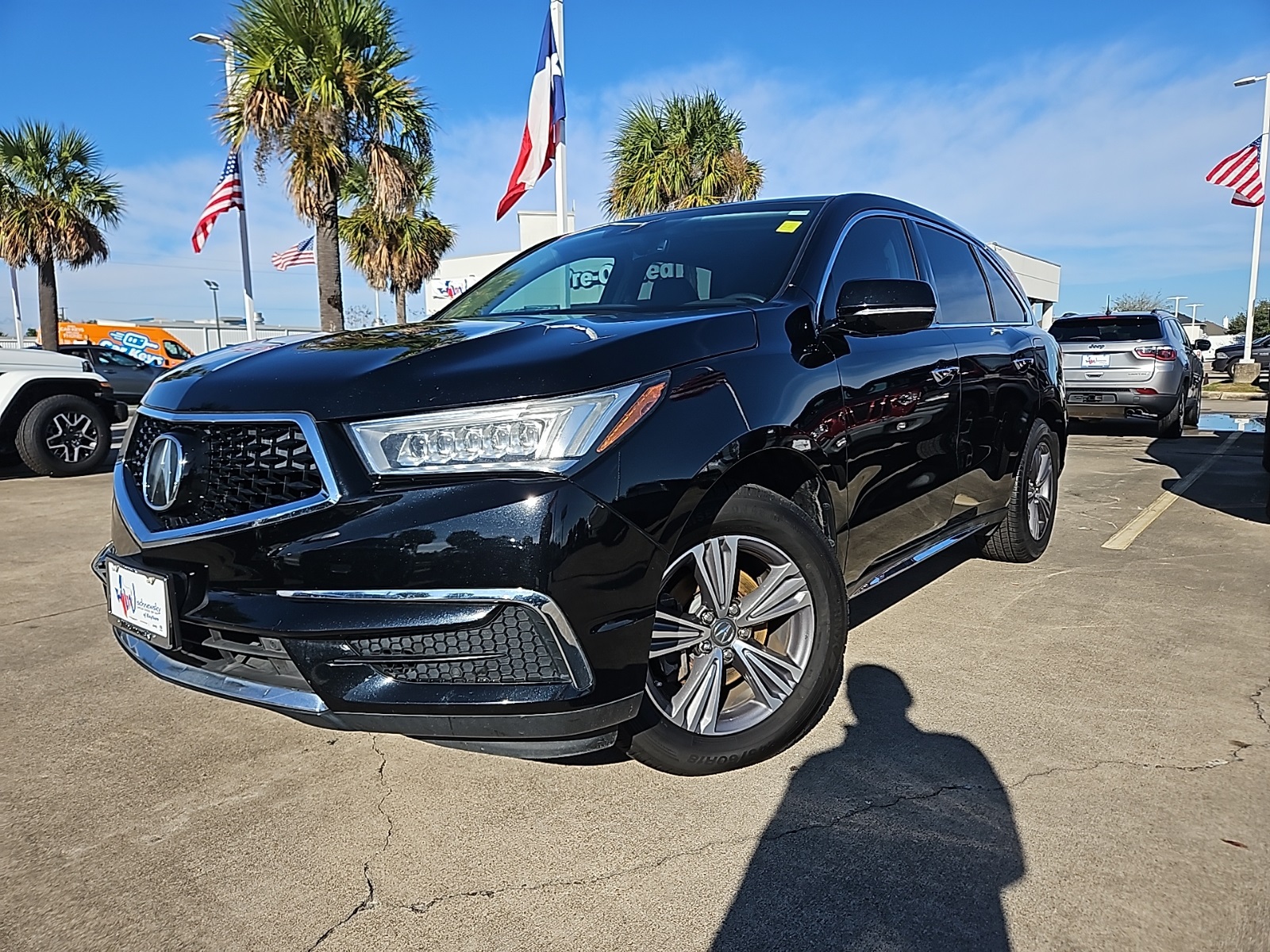 2019 Acura MDX 3.5L Black at Texan Dodge Chrysler Jeep Ram