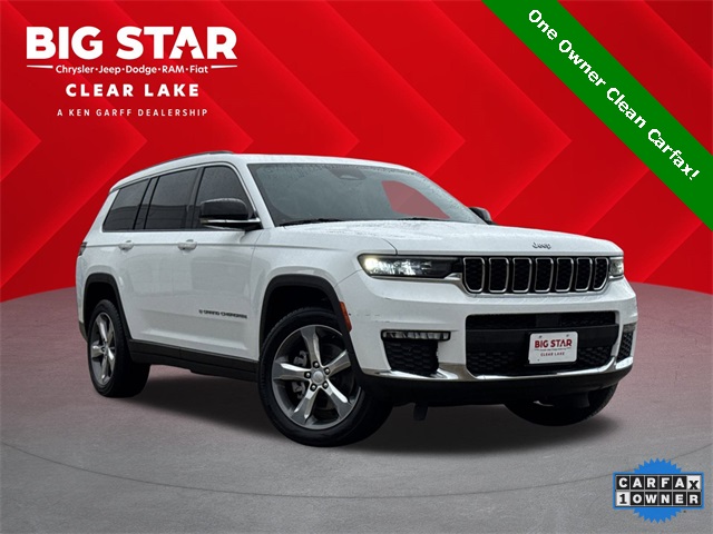 2021 Jeep Grand Cherokee L Limited White at Mac Haik CDJR North Houston