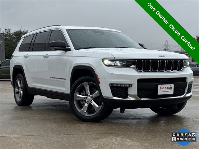 2021 Jeep Grand Cherokee L Limited White at Mac Haik CDJR North Houston