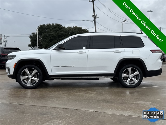2021 Jeep Grand Cherokee L Limited White at Mac Haik CDJR North Houston