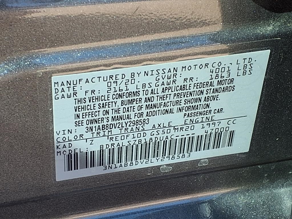 2020 Nissan Sentra SR Gray at Shottenkirk Kia Fort Bend