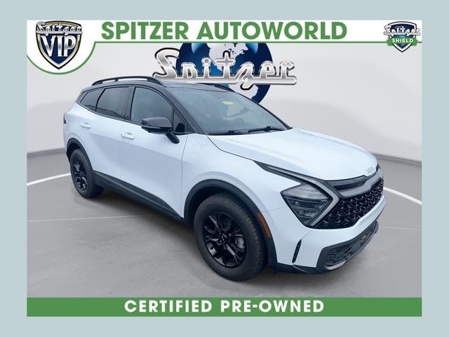 Glacier White Pearl/Ebony Black Roof 2023 Kia Sportage X-Pro Prestige AWD SUV / Crossover All-Wheel Drive 8-Speed Automatic