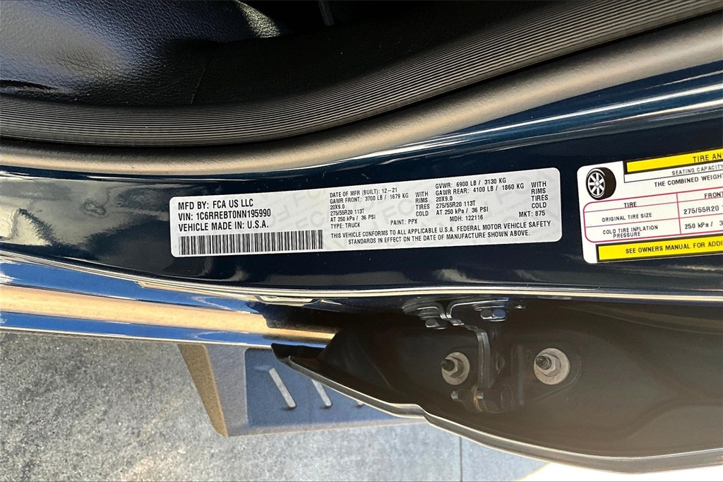 2022 Ram 1500 Big Horn/Lone Star Blue at Victoria Chrysler Dodge Jeep Ram